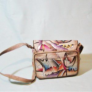 Hand Painted Leather Purse